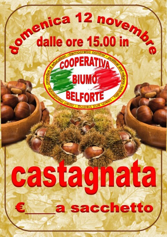 caldarroste  in coopbelforte per tutti