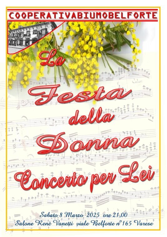 serata musicale in occasione della festa della Donna