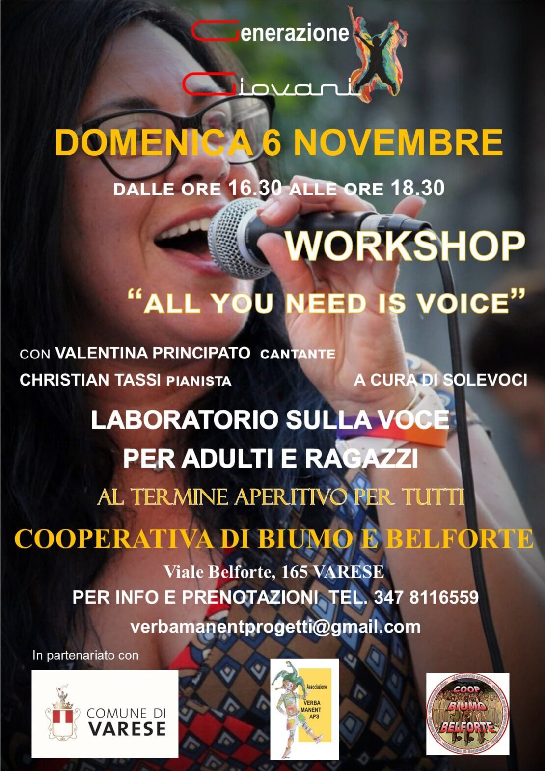 work shop laboratorio sulla vove per ragazzi e adulti