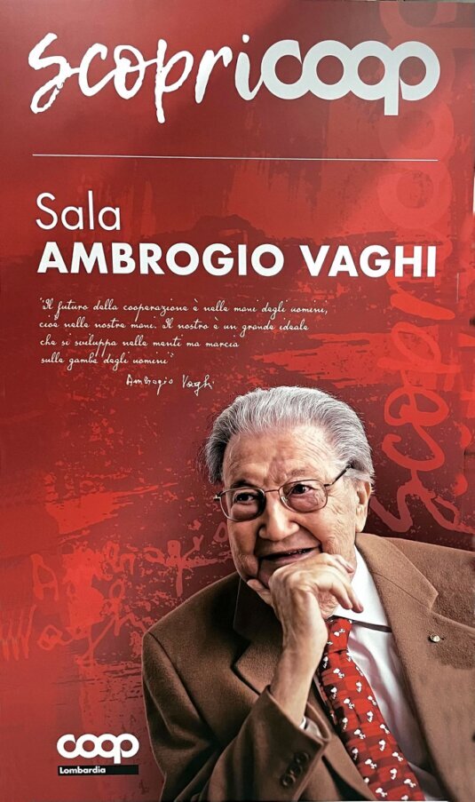 sala  alla Cooplombardia dedicata  ad Ambrogio Vaghi